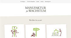 Desktop Screenshot of manufaktur-wachstum.de