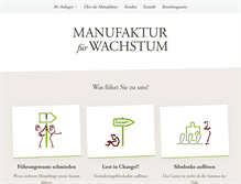 Tablet Screenshot of manufaktur-wachstum.de